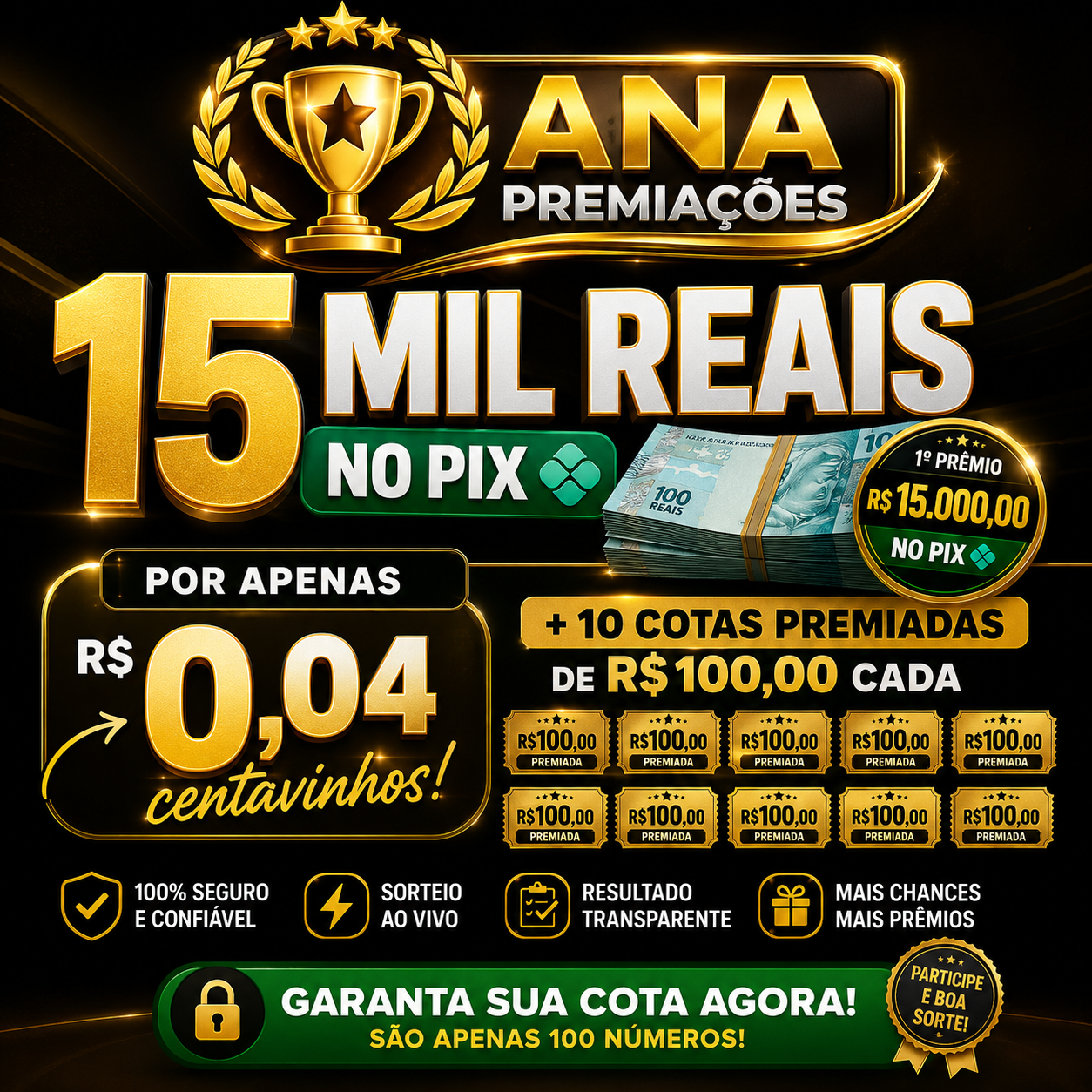 15 MIL REAIS NO PIX